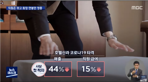 신라호텔 직원들 월급