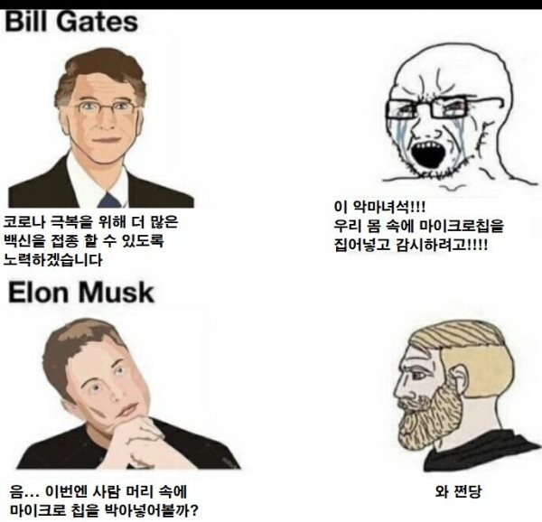 빌 게이츠와 일론 머스크의 차이
